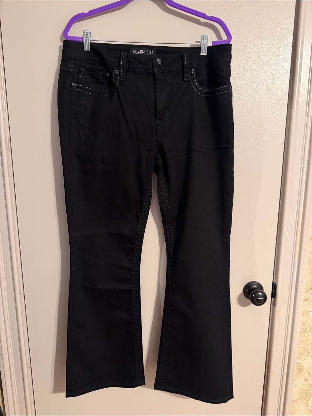Miss Me Black Flared Jeans